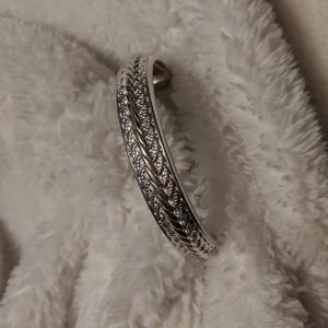Silver bangle bracelet
